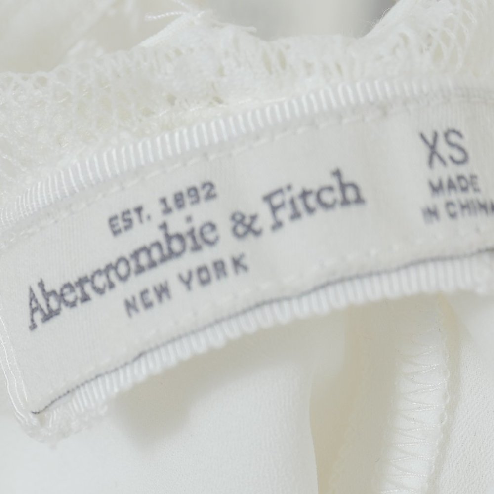 Abercrombie & Fitch White Lace Size XS BOHO Top - Picture 2 of 8